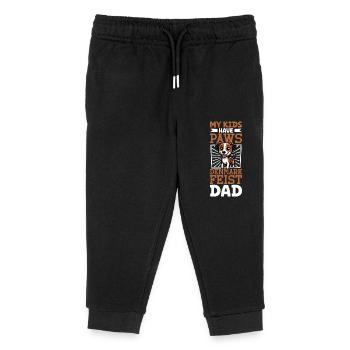 Denmark Feist Papa - Kinder Organic Jogginghose Mini Mover von Stanley/Stella - Schwarz - Vorne