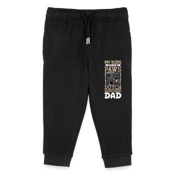 Dutch Shepherd Dad - Kids Organic Sweatpants by Stanley/Stella - black - Front