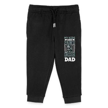 Irish Wolfhound Dad - Kids Organic Sweatpants by Stanley/Stella - black - Front