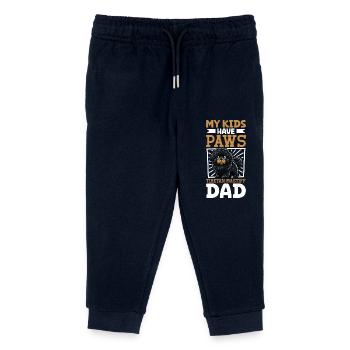 Tibetan Dane Dad - Kids Organic Sweatpants by Stanley/Stella - navy - Front