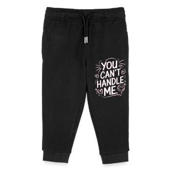 You Can t Handle Me - Kinder Organic Jogginghose Mini Mover von Stanley/Stella - Schwarz - Vorne