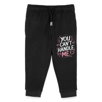 You can't handle me - Kinder Organic Jogginghose Mini Mover von Stanley/Stella - Schwarz - Vorne