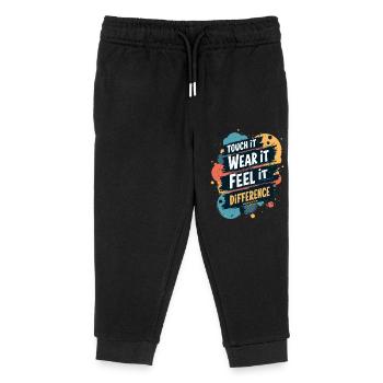 SENTEZ LA DIFFÉRENCE - Pantalon de jogging enfant bio Stanley/Stella - noir - Devant