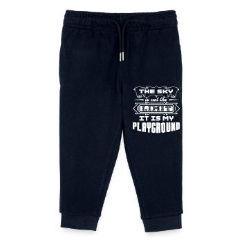 Hang Gliding The Sky Is My Playground - Kids Organic Sweatpants by Stanley/Stella - navy - Front