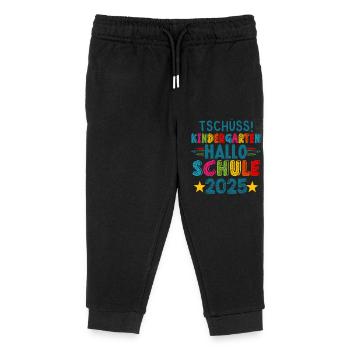 Goodbye Kindergarten Hello School KitaAbsolve 2025 - Kids Organic Sweatpants by Stanley/Stella - black - Front