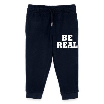 Be real - Kids Organic Sweatpants by Stanley/Stella - navy - Front