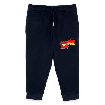 Vietnam Germany Flag German Vietnamese - Kids Organic Sweatpants by Stanley/Stella - navy - Front