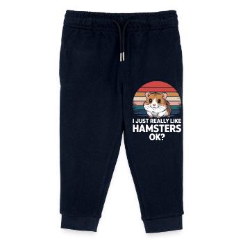 Hamster - Pantalon de jogging enfant bio Stanley/Stella - marine - Devant