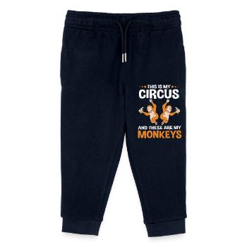 Orangutan - Kids Organic Sweatpants by Stanley/Stella - navy - Front