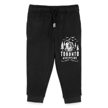 Toronto Outdoor Camper Camping Zelt Zelten - Kinder Organic Jogginghose Mini Mover von Stanley/Stella - Schwarz - Vorne