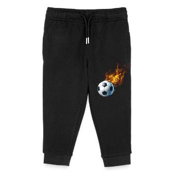 Feu de football - Pantalon de jogging enfant bio Stanley/Stella - noir - Devant