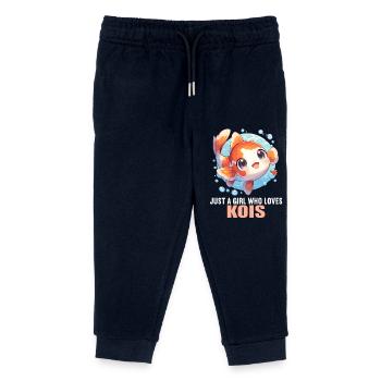 Koi Koi Carpe - Pantalon de jogging enfant bio Stanley/Stella - marine - Devant