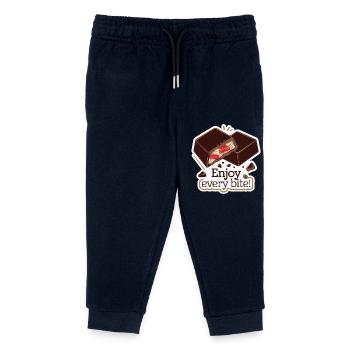 SCHOKORIEGEL GENIESSEN SIE JEDEN BISSEN - Kinder Organic Jogginghose Mini Mover von Stanley/Stella - Navy - Vorne