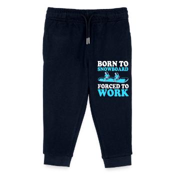 Snowboard Snowboarding Snowboard Holidays Snowboarders - Kids Organic Sweatpants by Stanley/Stella - navy - Front