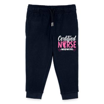 Certified Midwife Stolz - Kids Organic Sweatpants by Stanley/Stella - navy - Front