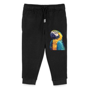 L’ère de l’ara - Pantalon de jogging enfant bio Stanley/Stella - noir - Devant
