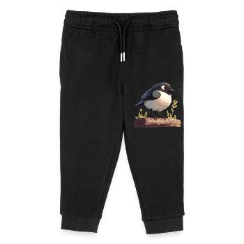 Elstern Elster - Kinder Organic Jogginghose Mini Mover von Stanley/Stella - Schwarz - Vorne