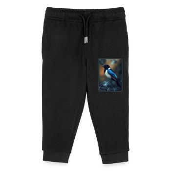 Elstern Elster - Kinder Organic Jogginghose Mini Mover von Stanley/Stella - Schwarz - Vorne