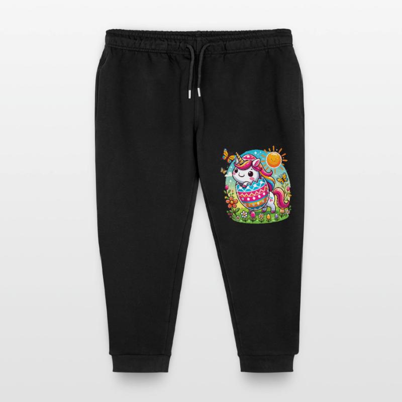 Easter Happy Easter Easter Bunny Easter Egg Spring Kids Organic Sweatpants by Stanley/Stella