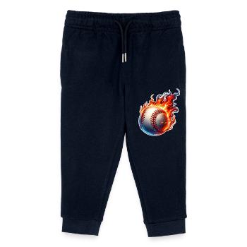 Baseball - Kinder Organic Jogginghose Mini Mover von Stanley/Stella - Navy - Vorne