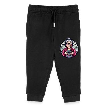 Gamer Granny - Kids Organic Sweatpants by Stanley/Stella - black - Front