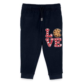 Cookies Saying Chocolate Cookies Funny Cookie Gift - Kids Organic Sweatpants by Stanley/Stella - navy - Front