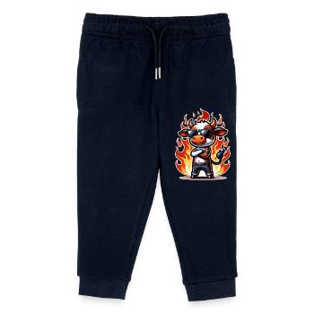 Cow - Kids Organic Sweatpants by Stanley/Stella - navy - Front