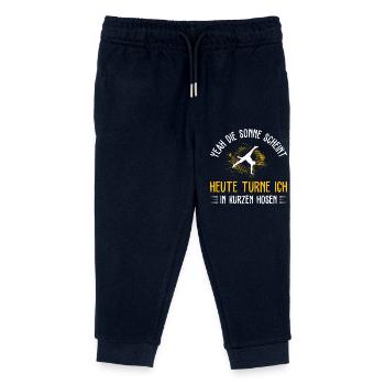 Turnen Mädchen Gymnastik Turnanzug Turnerin - Kinder Organic Jogginghose Mini Mover von Stanley/Stella - Navy - Vorne