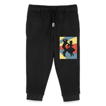 Square Dance - Kids Organic Sweatpants by Stanley/Stella - black - Front