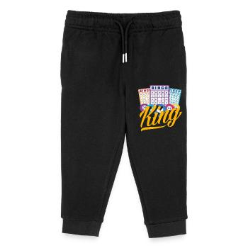 Bingo King Player Passion - Kids Organic Sweatpants by Stanley/Stella - black - Front