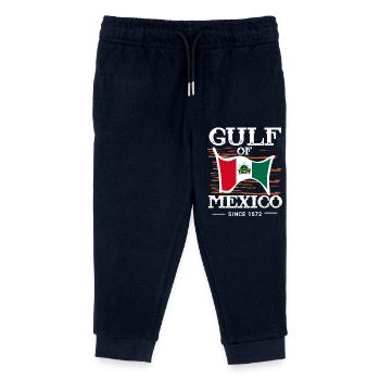 Gulf Of Mexico With Flag - Kids Organic Sweatpants by Stanley/Stella - navy - Front