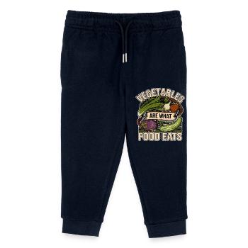 Vegetables Are What Food Eats 11 - Kinder Organic Jogginghose Mini Mover von Stanley/Stella - Navy - Vorne