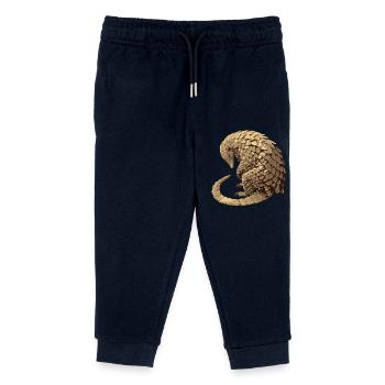 Pangolins Pangolin Pangolin - Kids Organic Sweatpants by Stanley/Stella - navy - Front