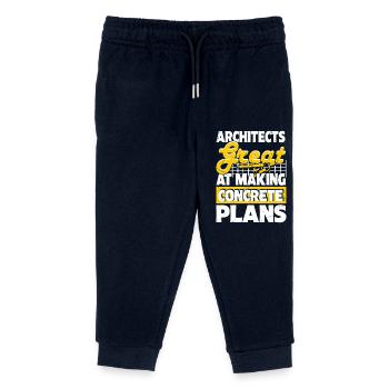 Architecte - Pantalon de jogging enfant bio Stanley/Stella - marine - Devant