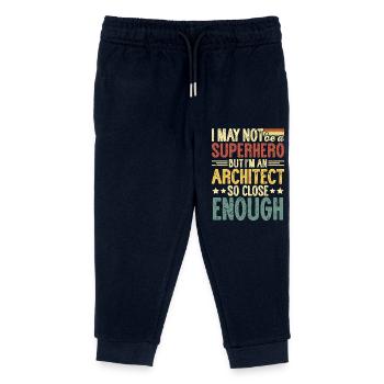 Architecte - Pantalon de jogging enfant bio Stanley/Stella - marine - Devant