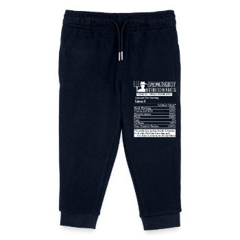 Agronomist Nutrition Facts - Kids Organic Sweatpants by Stanley/Stella - navy - Front