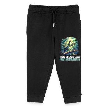Gottesanbeterinnenen Gottesanbeterin - Kinder Organic Jogginghose Mini Mover von Stanley/Stella - Schwarz - Vorne