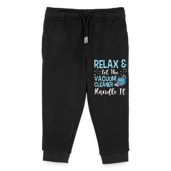 Cleaning Lover Cleaner - Kids Organic Sweatpants by Stanley/Stella - black - Front