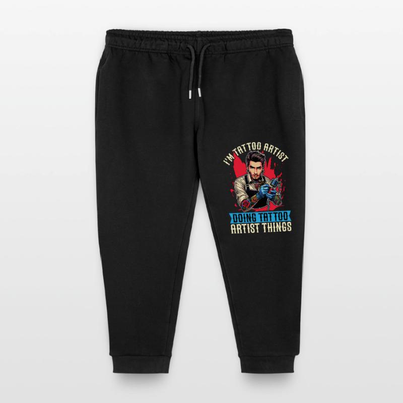 I'm Tattoo Artist Doing Tattooing Tattoo Studio Kids Organic Sweatpants by Stanley/Stella