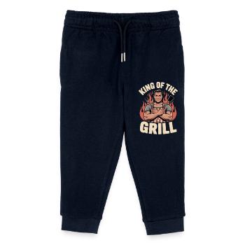 Roi du gril – Le maître des braises - Pantalon de jogging enfant bio Stanley/Stella - marine - Devant