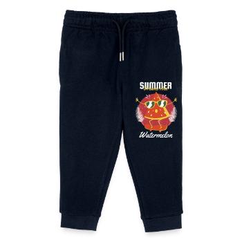 Summer Dreams And Watermelon - Kinder Organic Jogginghose Mini Mover von Stanley/Stella - Navy - Vorne
