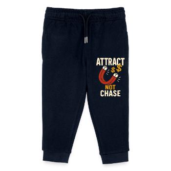 L’aimant à argent : attirer au lieu de chasser - Pantalon de jogging enfant bio Stanley/Stella - marine - Devant