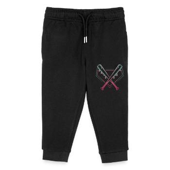 Baseball Eis Baseballschläger - Kinder Organic Jogginghose Mini Mover von Stanley/Stella - Schwarz - Vorne