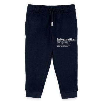 Informaticien définition drôle - Pantalon de jogging enfant bio Stanley/Stella - marine - Devant