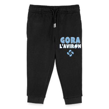 Rugby Bayonne Gora l'Aviron Faner Homme Enfant - Kinder Organic Jogginghose Mini Mover von Stanley/Stella - Schwarz - Vorne