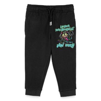 Katze Lieber durchgeknallt als einer von euch - Kinder Organic Jogginghose Mini Mover von Stanley/Stella - Schwarz - Vorne