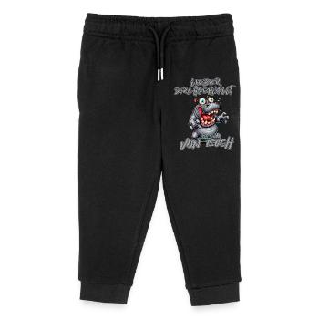 Nilpferd Lieber durchgeknallt als einer von euch - Kinder Organic Jogginghose Mini Mover von Stanley/Stella - Schwarz - Vorne