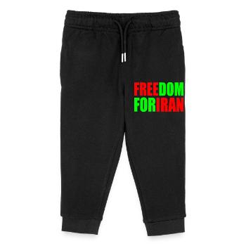 Freedom for iran - Kids Organic Sweatpants by Stanley/Stella - black - Front