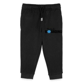 Planche à neige - Pantalon de jogging enfant bio Stanley/Stella - noir - Devant
