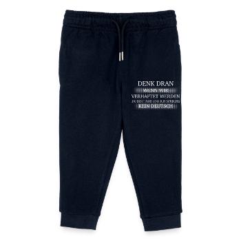 Verhaftet weiß - Kinder Organic Jogginghose Mini Mover von Stanley/Stella - Navy - Vorne